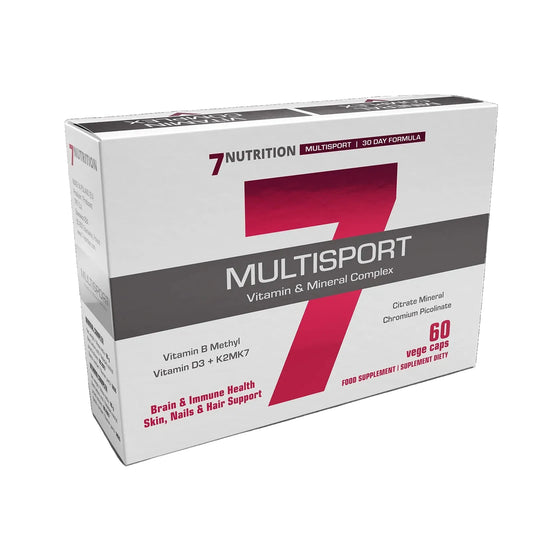7NUTRITION MULTISPORT 60 VEGE CAPS HIGH DOSE VITAMINS AND MINERALS