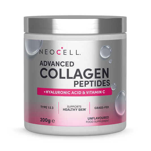 NeoCell  Advanced Collagen Peptides with Vitamin C & Hyaluronic Acid, Unflavoured - 200 grams