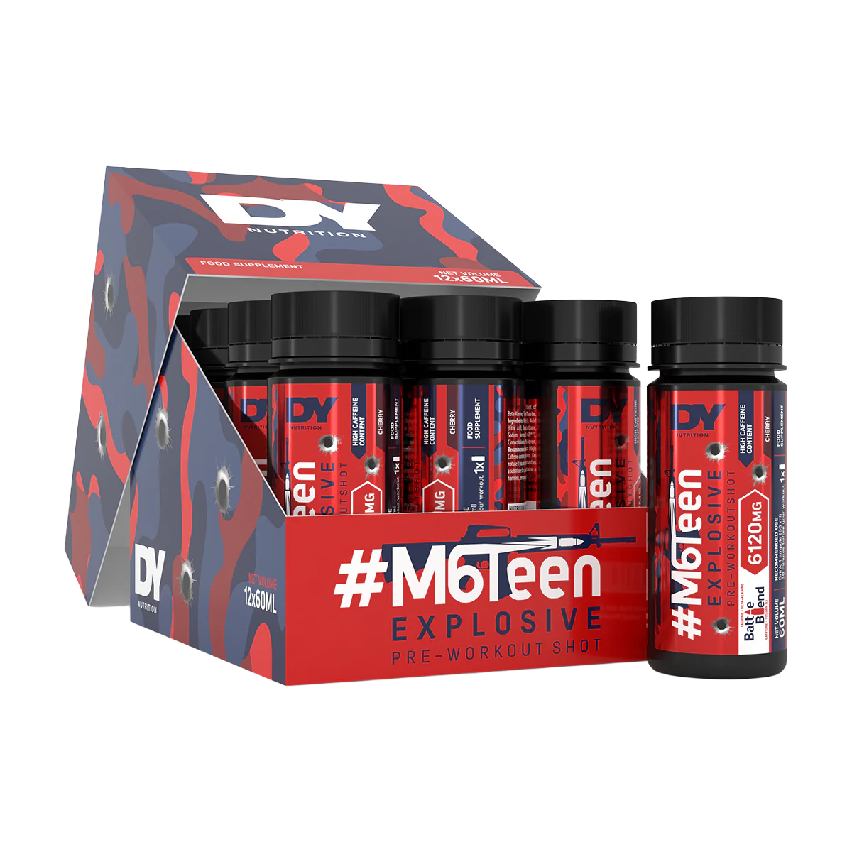 DY Nutrition M6Teen Pre Workout Shots 12x60ml