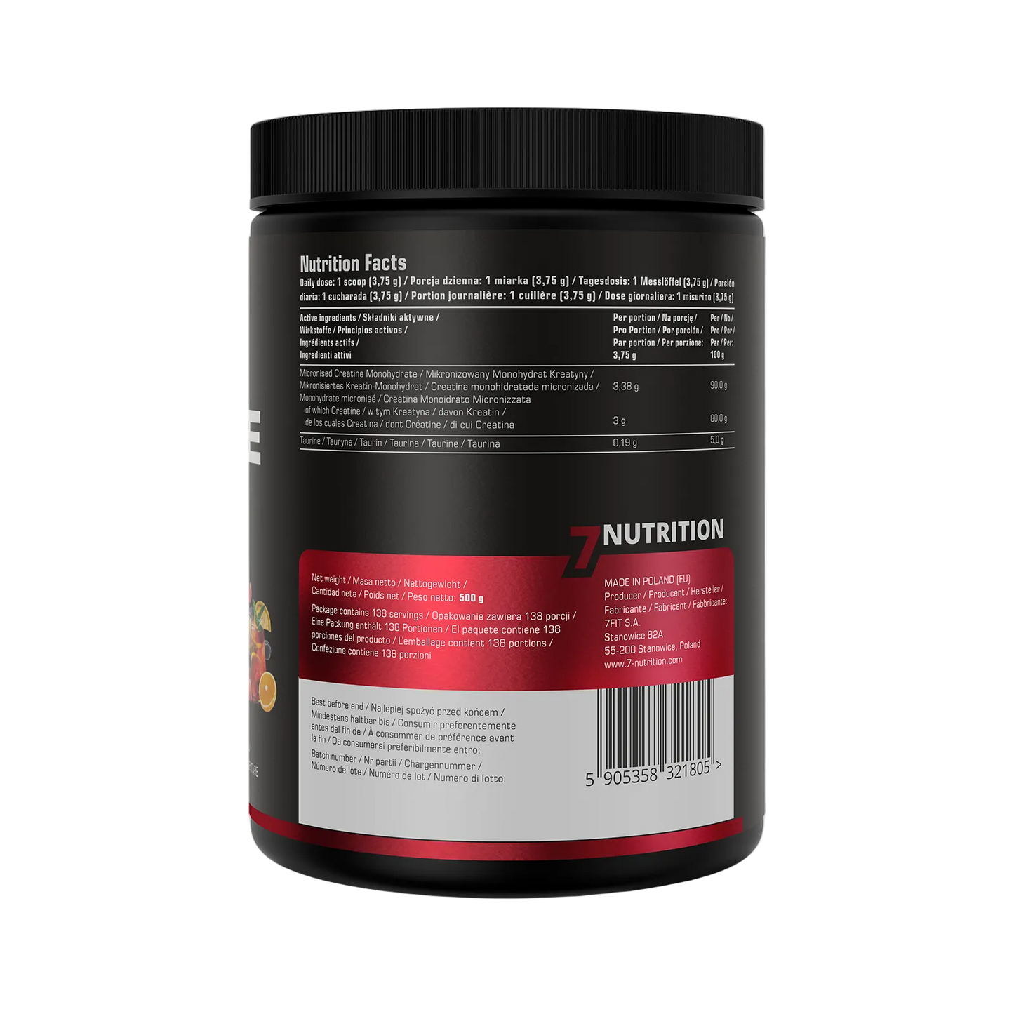 7Nutrition Creatine Monohydrate 500g