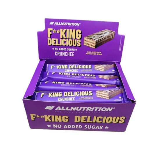 Allnutrition  Fitking Delicious Crunchee, Milk Chocolate with Cocoa Cream - 20 x 18g