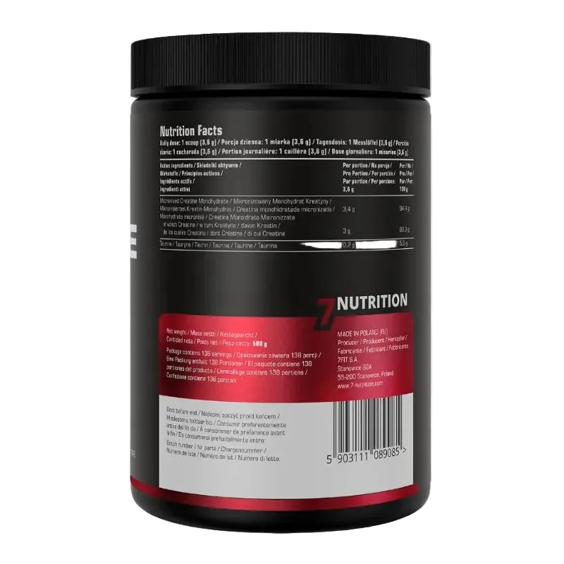 7Nutrition Creatine Monohydrate 500g