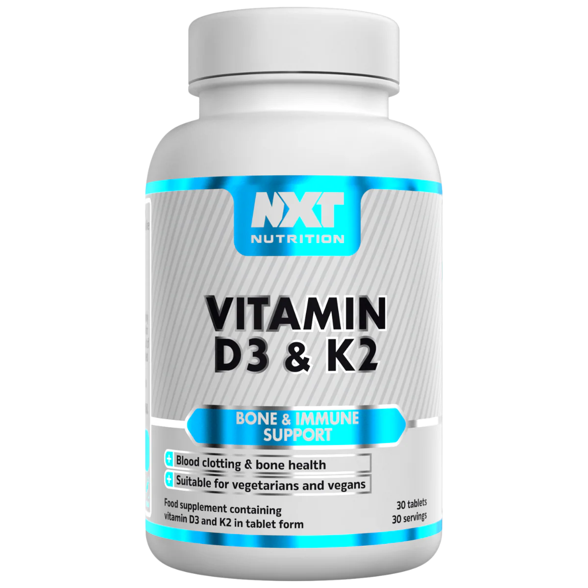 NXT Nutrition Vitamin D3 & K2 30 Tablets