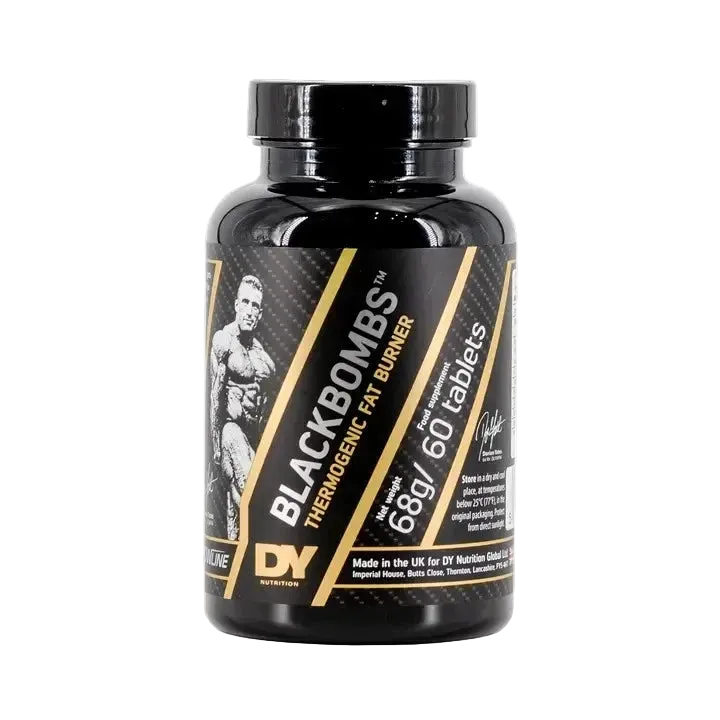 Dorian Yates - DY Nutrition - Shadow Line Black Bombs - Fat Burner - 60 Tablets