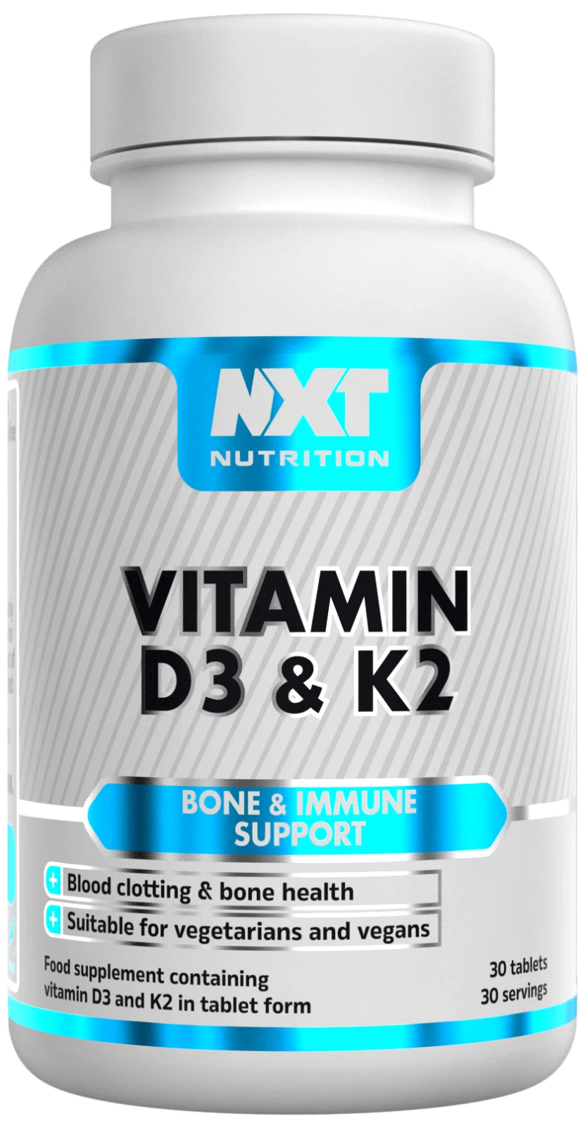 NXT Nutrition Vitamin D3 & K2 30 Tablets